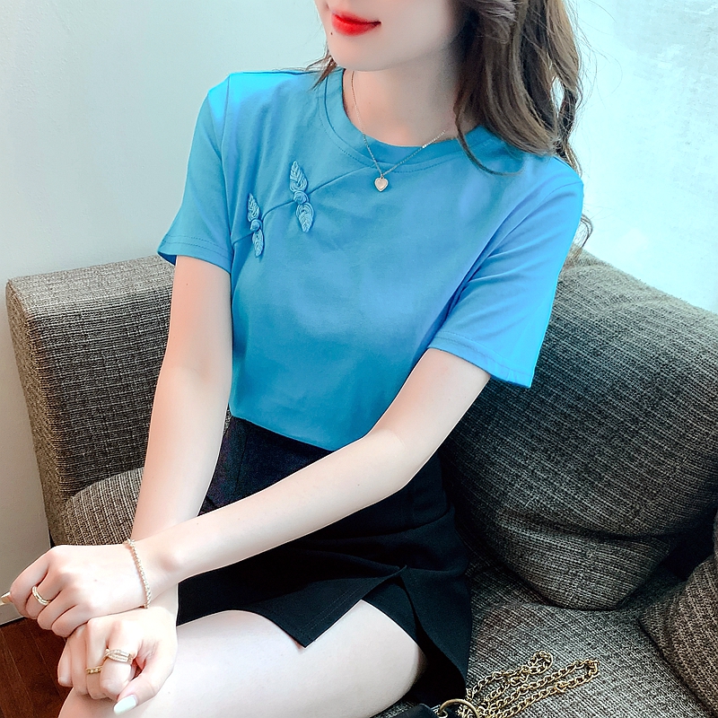 Short sleeve T-shirt summer cheongsam for women