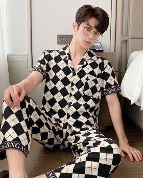 Thin simple pajamas large yard cardigan for men