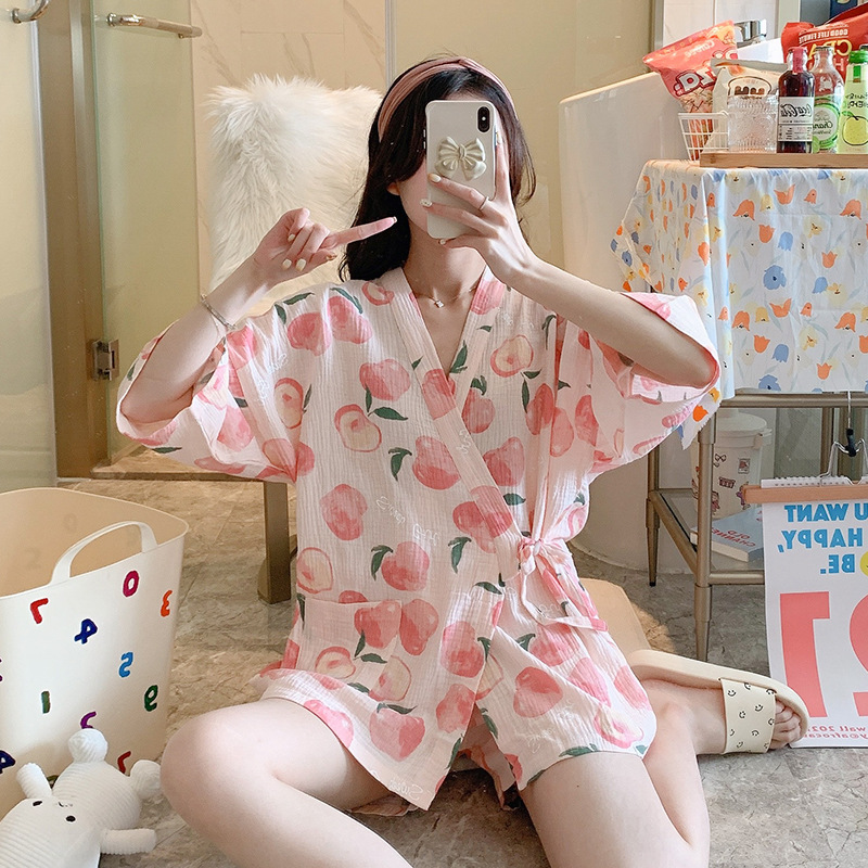 Homewear kimono pajamas 2pcs set for women