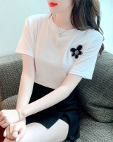 Pure cotton loose T-shirt summer tops for women
