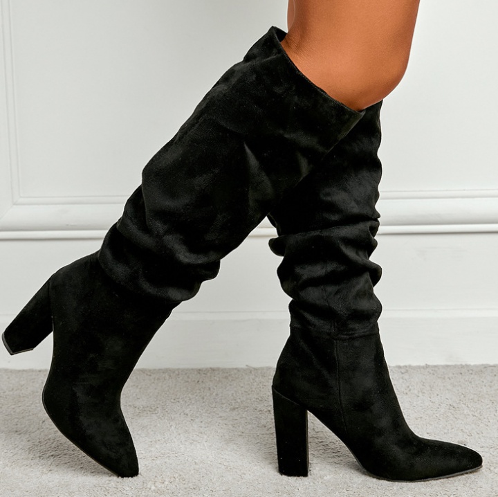 Broadcloth thigh boots European style women's boots