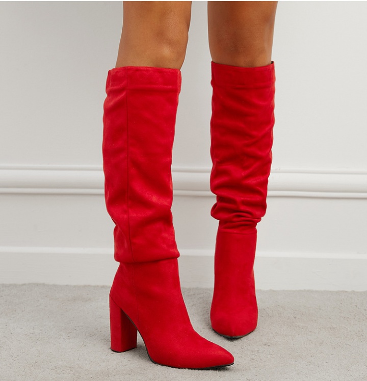 Broadcloth thigh boots European style women's boots