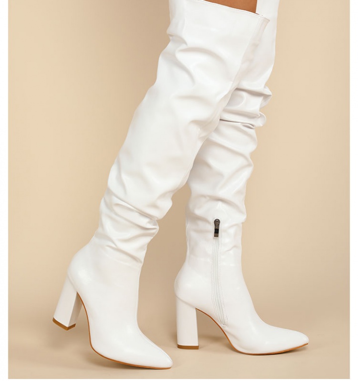 Side zipper high-heeled shoes women's boots for women