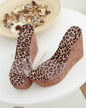 Thick crust high-heeled shoes slippers for women