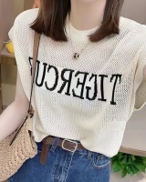 Round neck small shirt Korean style tops for women