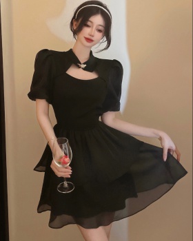 Chinese style halter spicegirl high waist slim dress