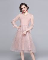 Sweet gauze dress thick and disorderly long lady dress