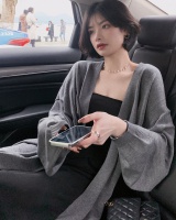 Lazy white coat spring knitted cardigan for women