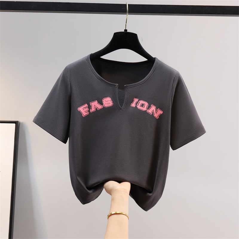 Fat sister large yard short sleeve Casual tops for women