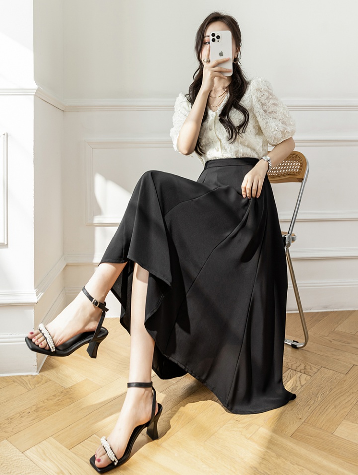 Long drape short skirt Korean style skirt for women