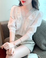 Lace summer tops Western style small shirt