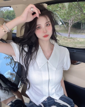 Korean style spicegirl T-shirt short tops for women