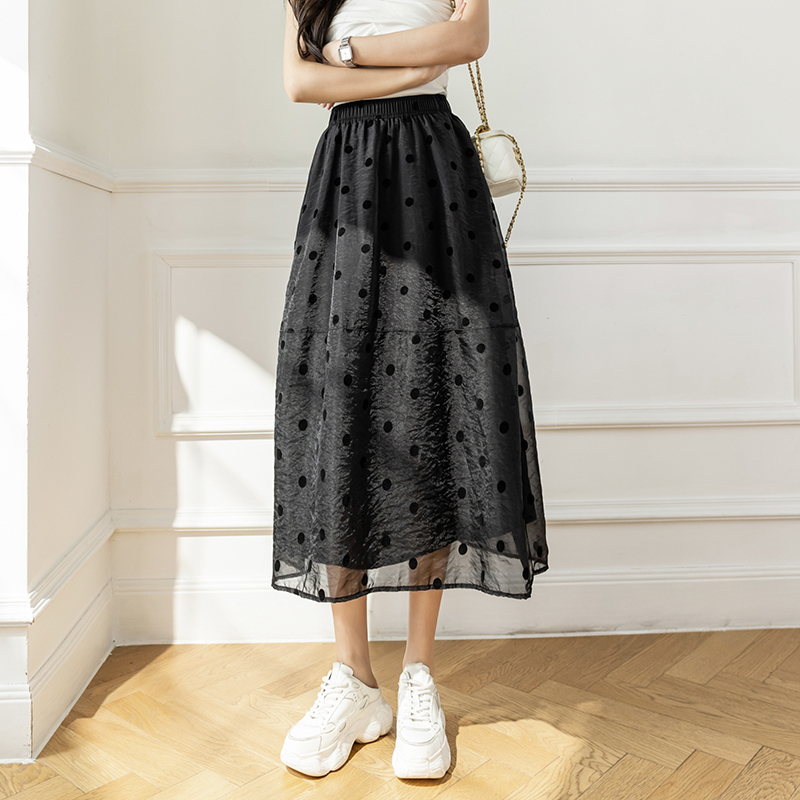 High waist temperament skirt France style short skirt for women