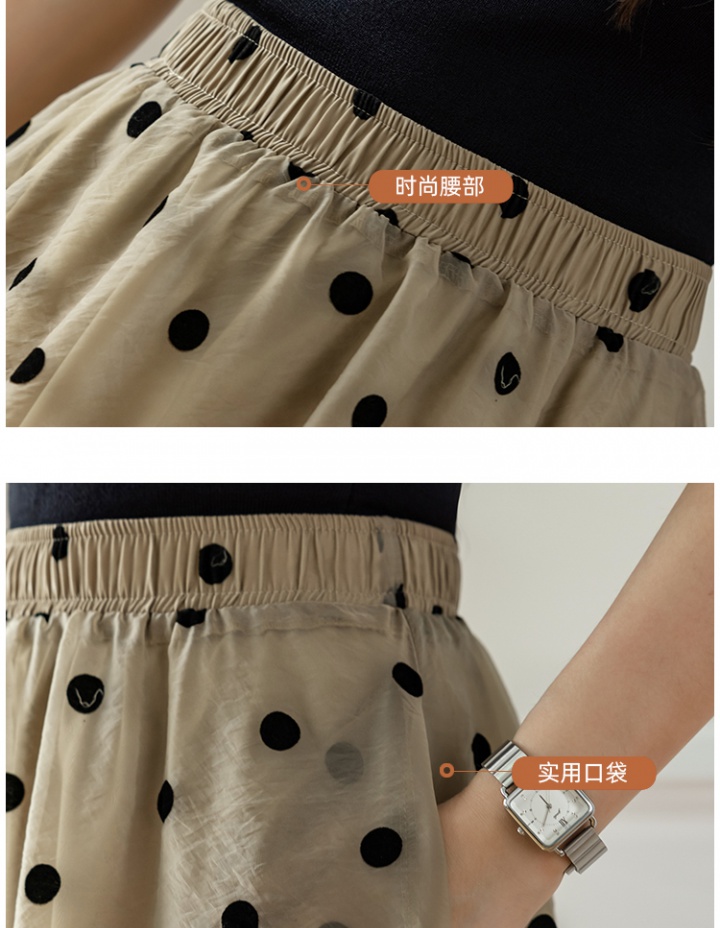 High waist temperament skirt France style short skirt for women
