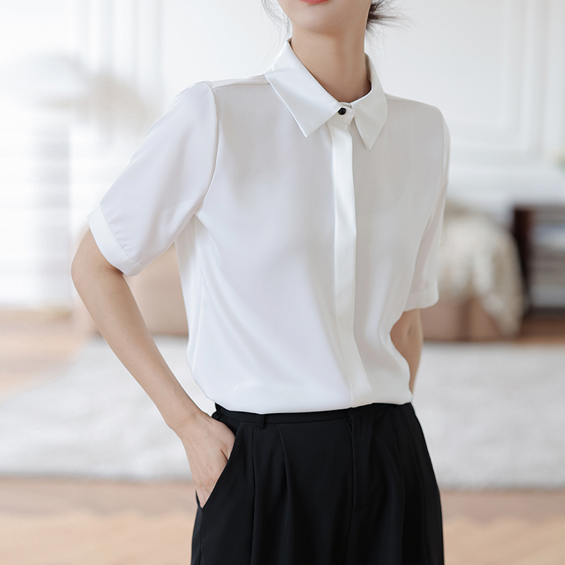 Profession white tops temperament shirt for women