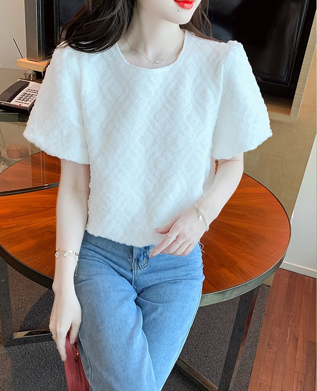 Korean style tops France style T-shirt for women