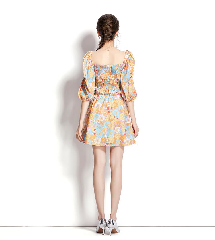 Colors fashion tops autumn short skirt 2pcs set