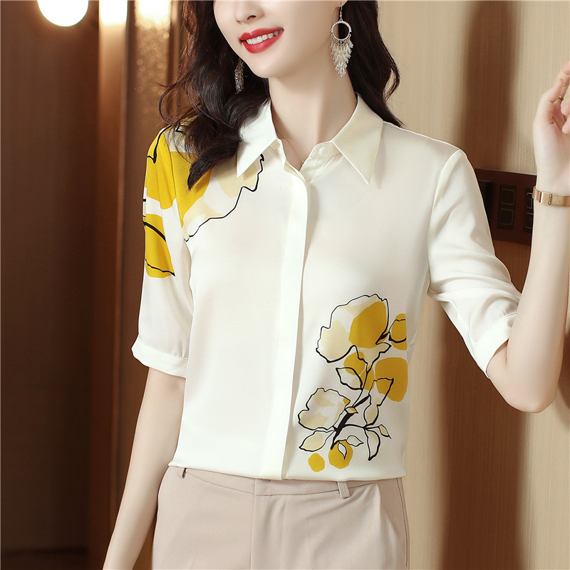 Fashion mixed colors Western style shirt for women