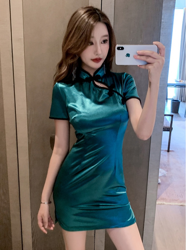Slim nightclub cheongsam package hip sexy dress
