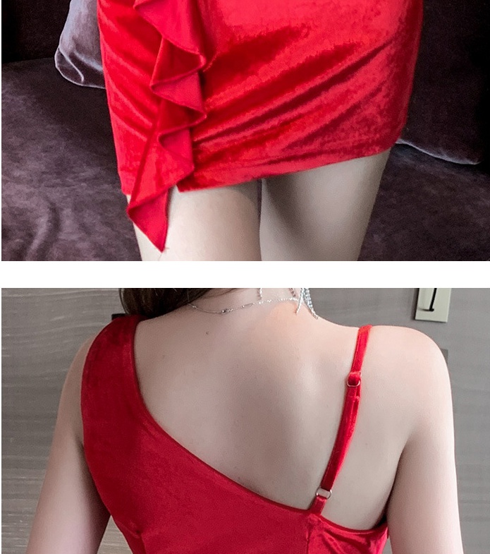 Halter slim dress low-cut strap dress for women