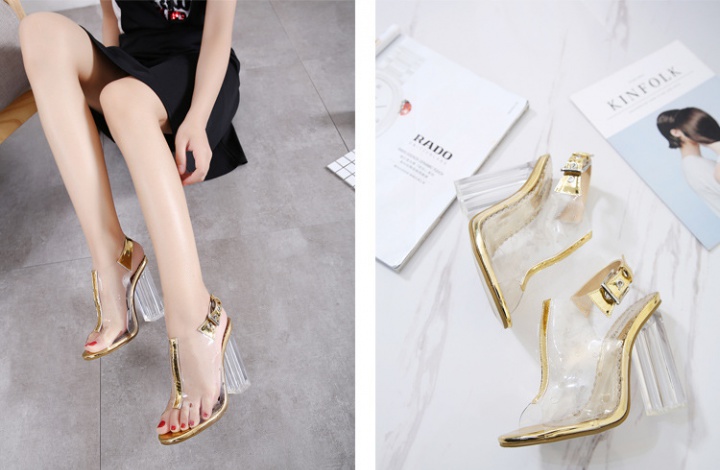Fashion mixed colors banquet sandals for women