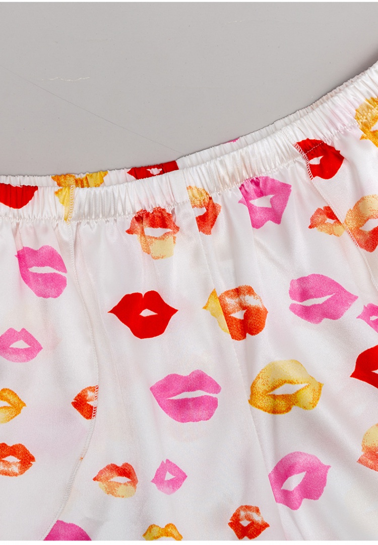 Splice silk pajamas summer fashion shorts for women