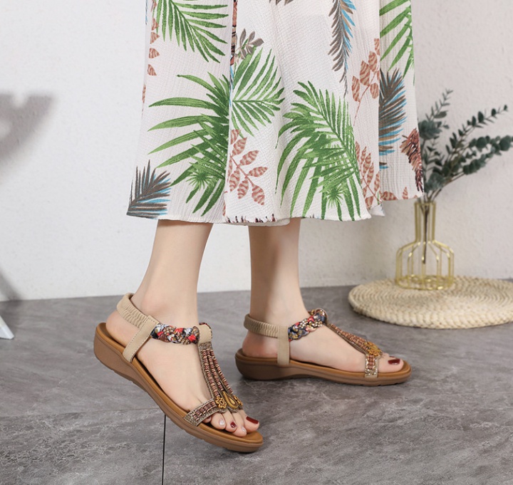 Elastic band slippers summer sandals for women
