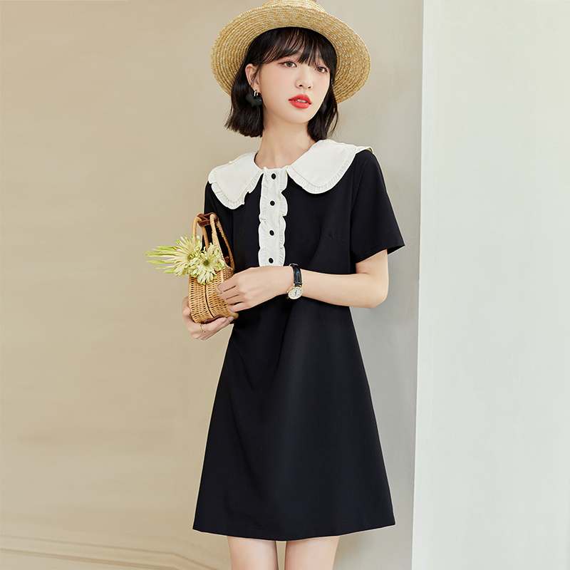 Simple Korean style summer temperament dress