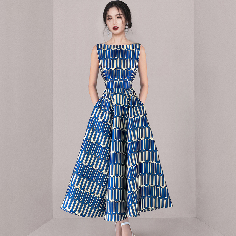 Summer printing long dress fashion dress for women