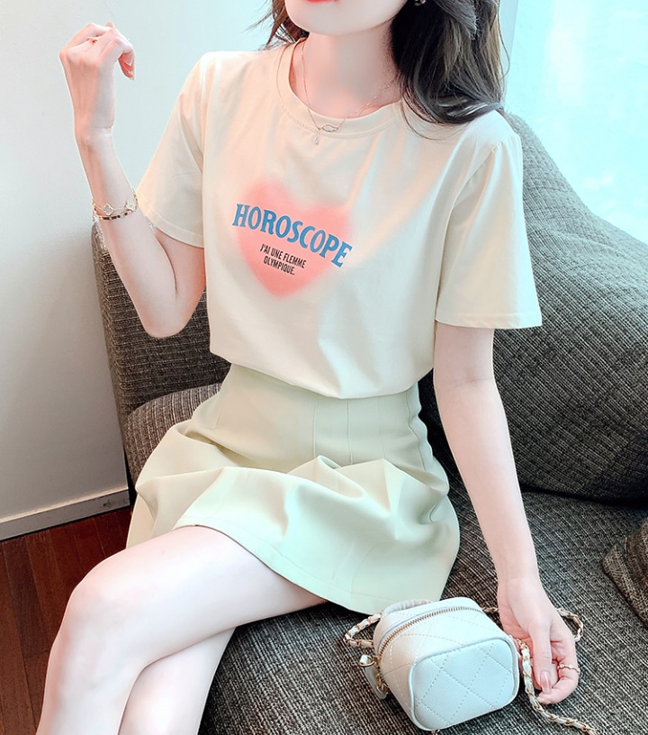 Summer loose tops printing T-shirt for women