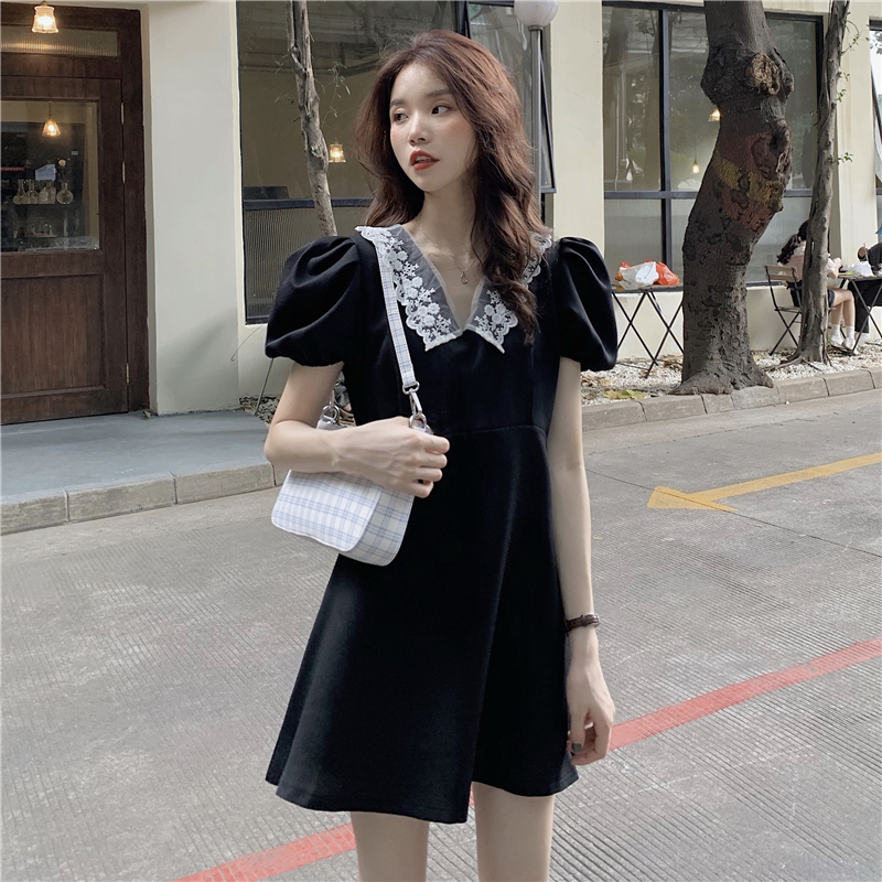 Summer temperament slim Korean style dress for women