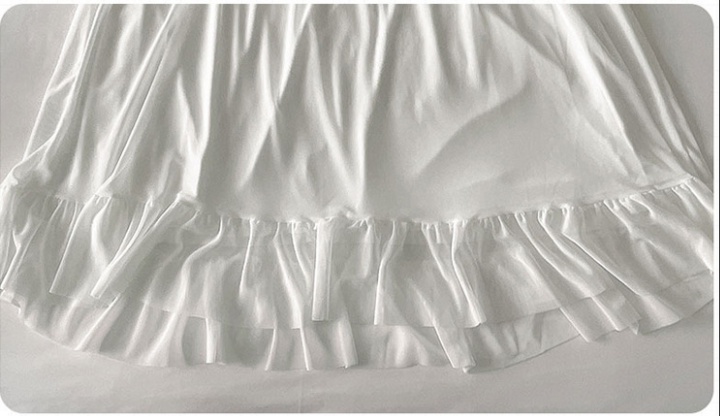 Summer court style short sleeve skirt gauze lace pajamas