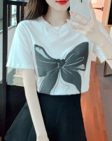 Couples summer couple clothes short sleeve bow T-shirt
