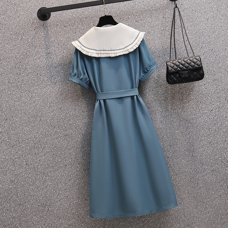 Unique temperament slim short sleeve dress for women