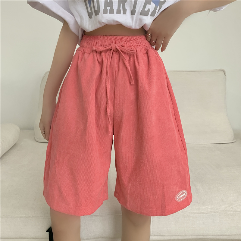 Five tenths loose sweatpants Korean style shorts for women