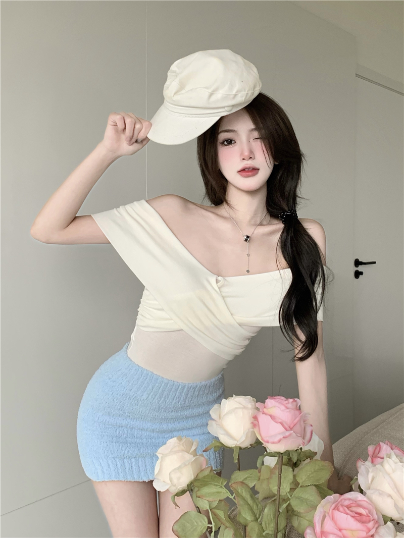 Korean style spicegirl short sleeve T-shirt for women