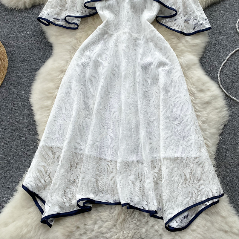 Lace summer beautiful white temperament dress