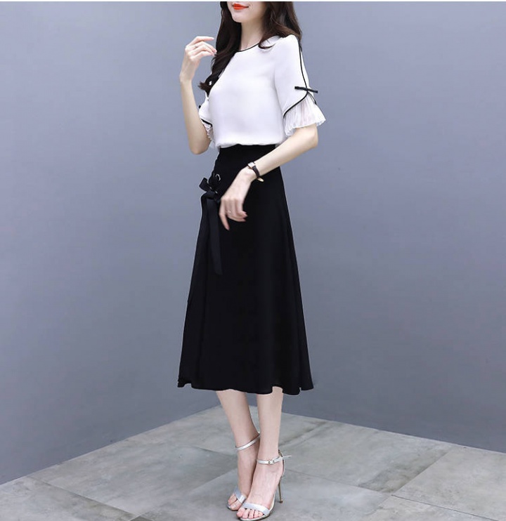 Korean style dress temperament skirt 2pcs set for women