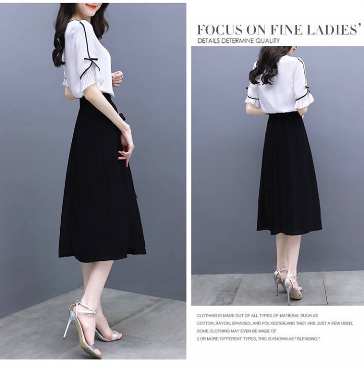Korean style dress temperament skirt 2pcs set for women