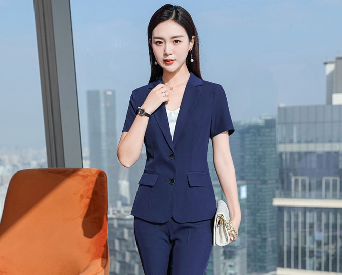 Double buckle business business suit for women