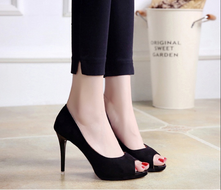Fish mouth all-match platform pointed shoes for women