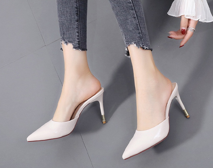 Fashion high-heeled shoes pointed slippers for women