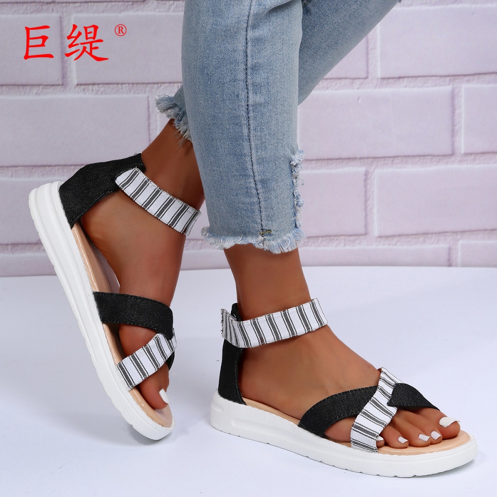 Summer flat large yard rome sandals for women