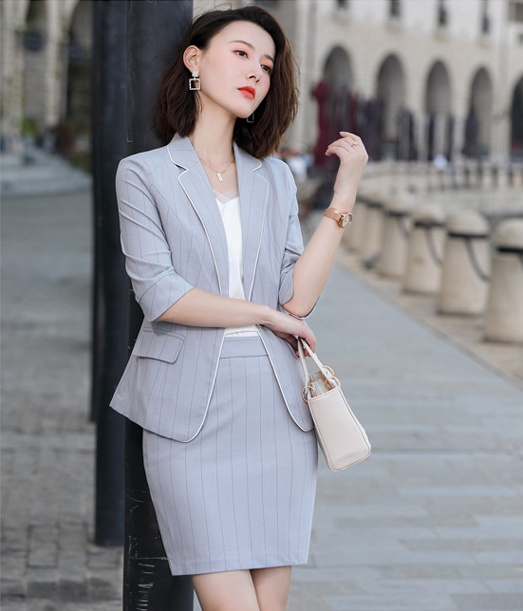 Summer fashion business suit stripe skirt for women