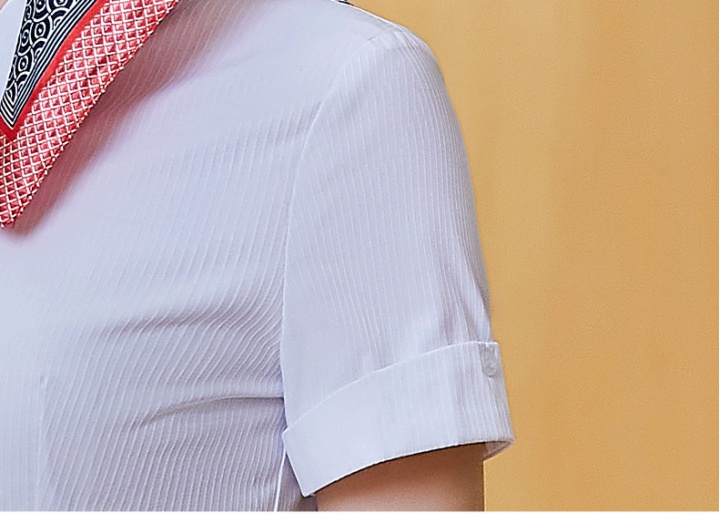 White overalls uniform short sleeve summer shirt
