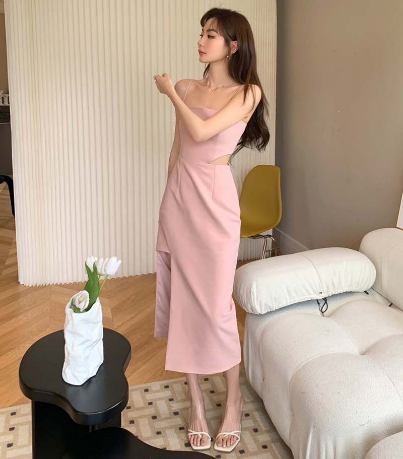 Pink spicegirl hollow summer sexy dress for women