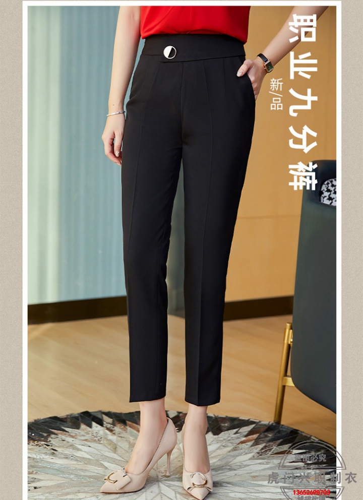 Korean style drape pants high waist suit pants for women