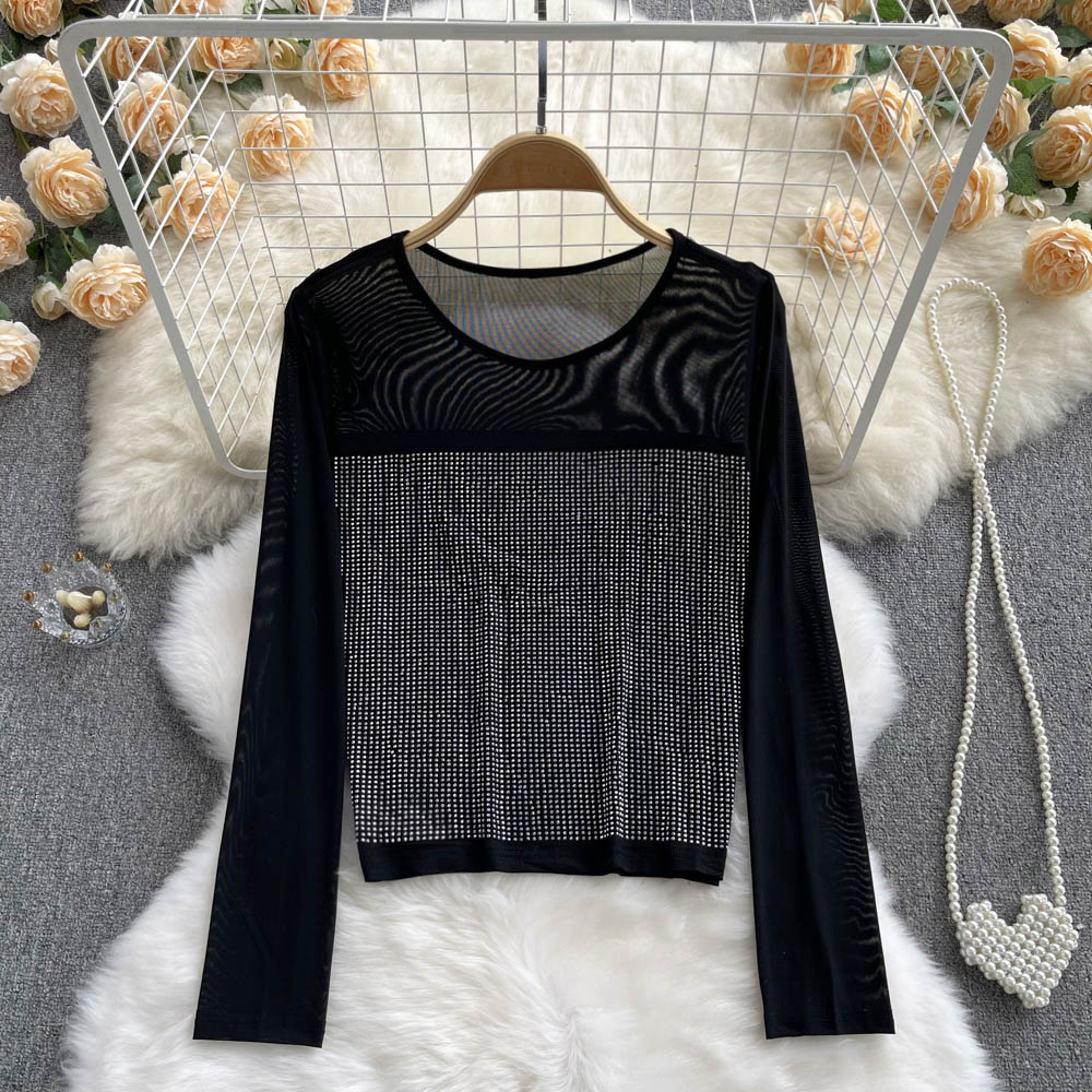 Spring and autumn short tops fashion T-shirt for women