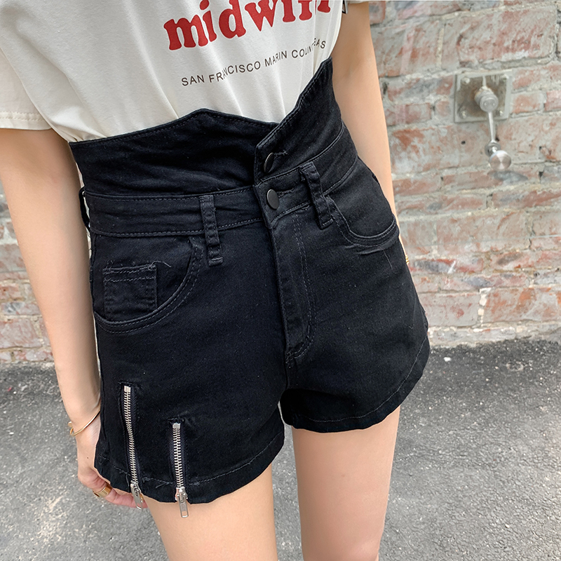 Slim wide leg student shorts loose large yard short jeans