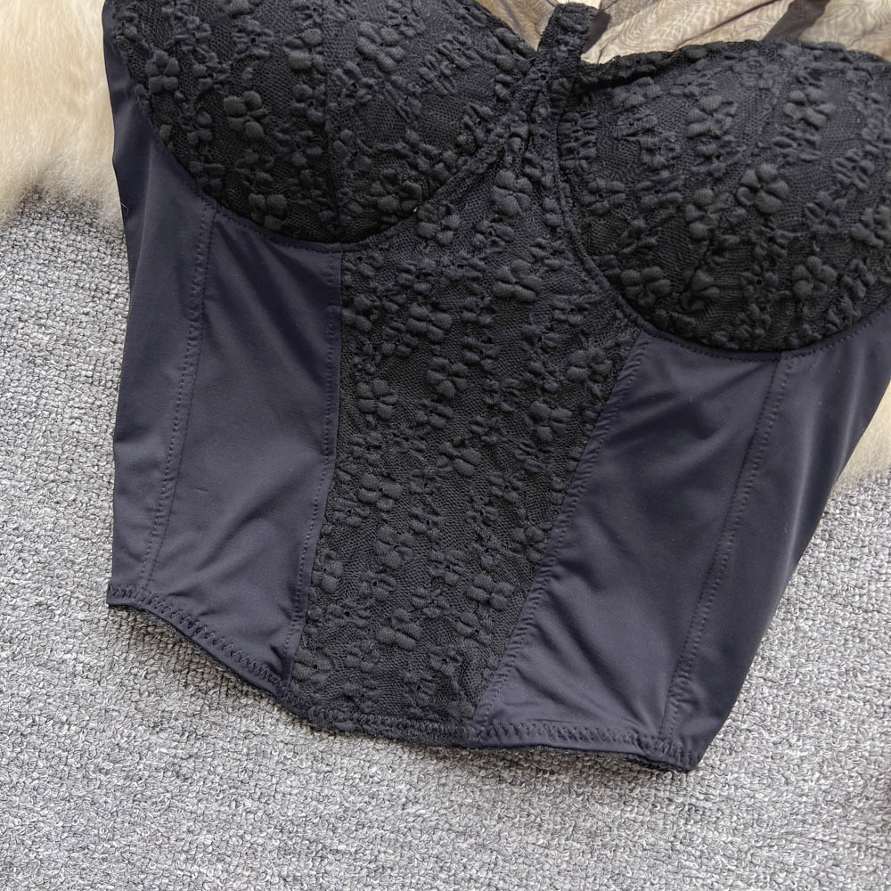 Spicegirl vest wrapped chest tops for women